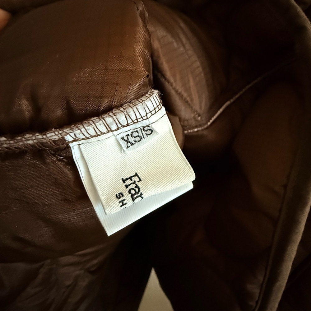 The Frankie Shop - TEDDY QUILTED JACKET - CHOCOLATE BROWN - XS/S - Picture 6 of 6